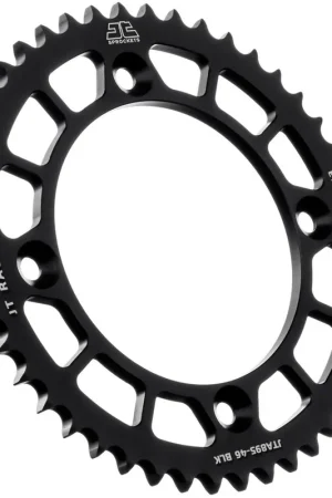 JT SPROCKETS - REAR RACELITE ALU 46T BLACK - Sprockets - 428 Exclusief